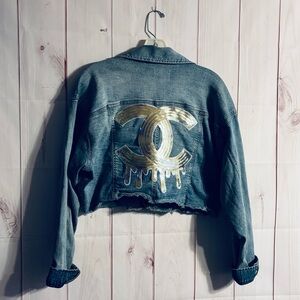 BLACK LABEL DENIM INSPIRED DESIGNER JACKET | MEDIUM